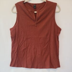 NWT Women's Emery Rose Tank Top Burnt Orange Sz M NEW